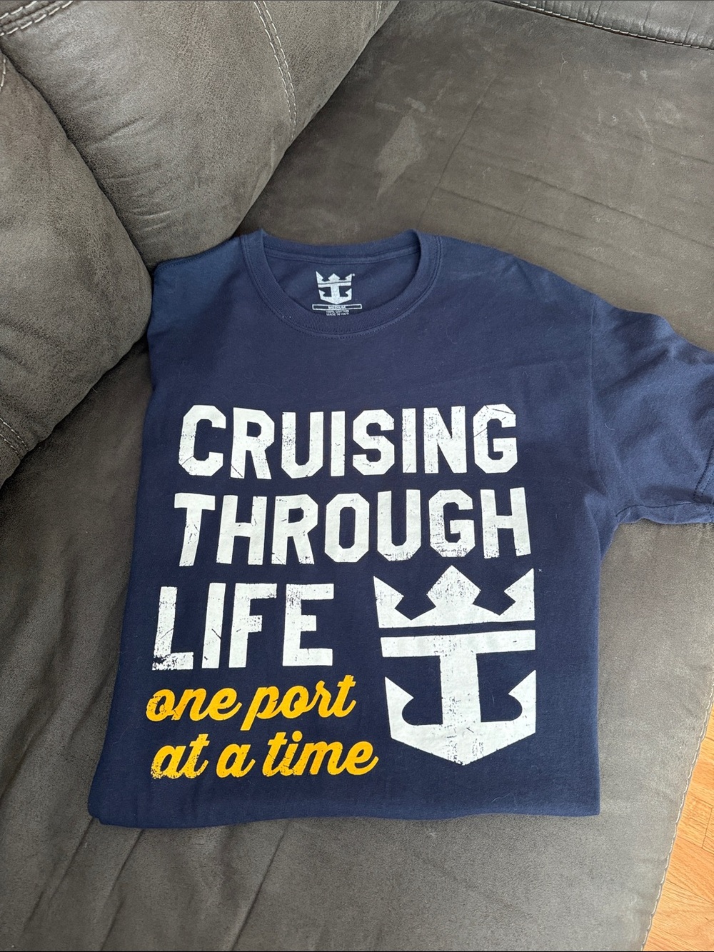 Cruising Through Life Navy Graphic Tee